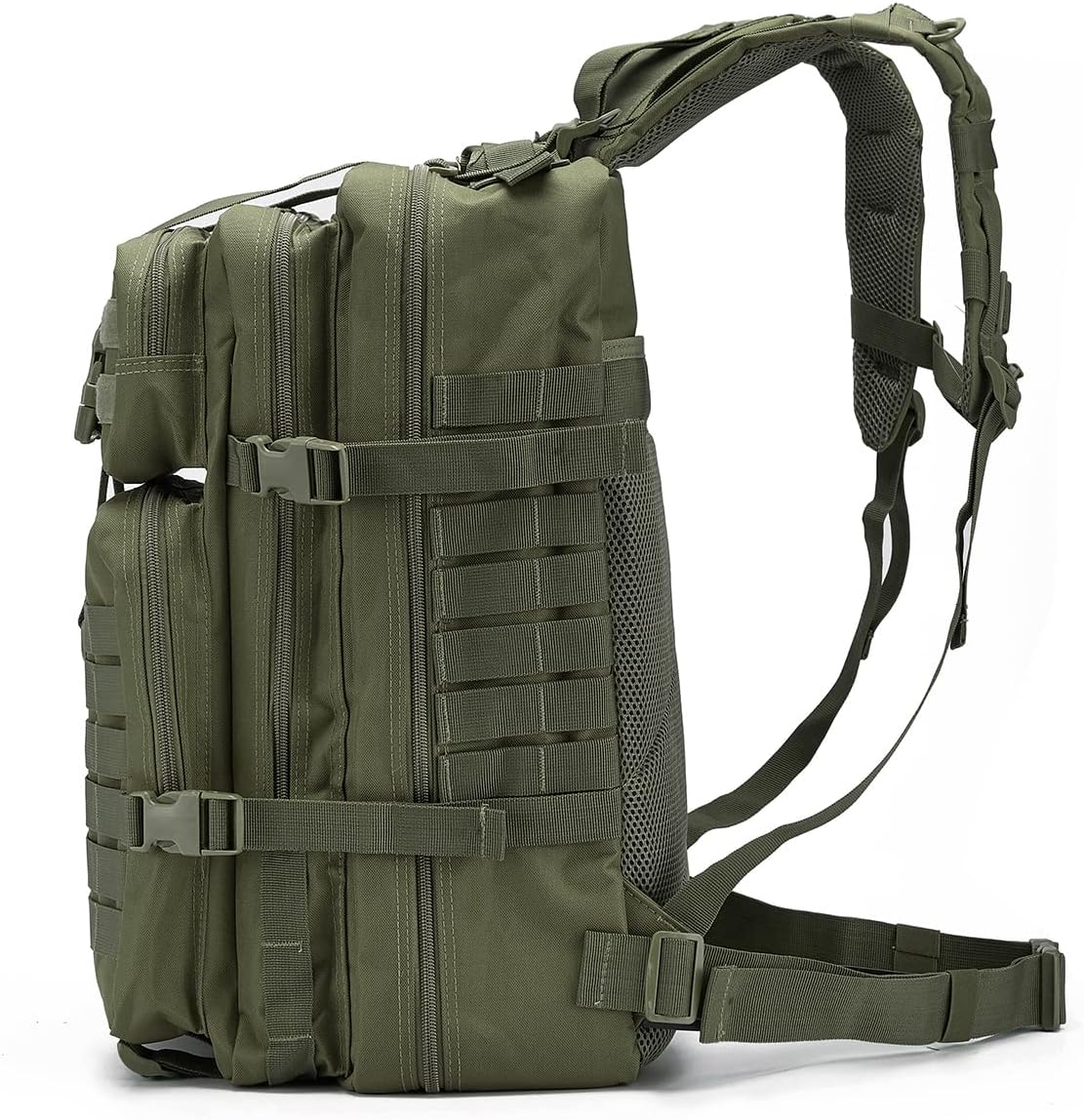 QT&QY 45L Military Tactical Backpacks For Men Camping Hiking Trekking Daypack Bug Out Bag Lage MOLLE 3 Day Assault Pack