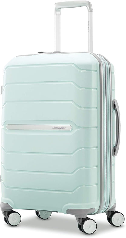 Samsonite Freeform Hardside Carry-On Luggage with Spinner Wheels - Hardshell Suitcase - TSA, Airline-Approved - Expandable Hard Shell, Smooth Rolling Wheels for Lightweight Travel - Mint Green