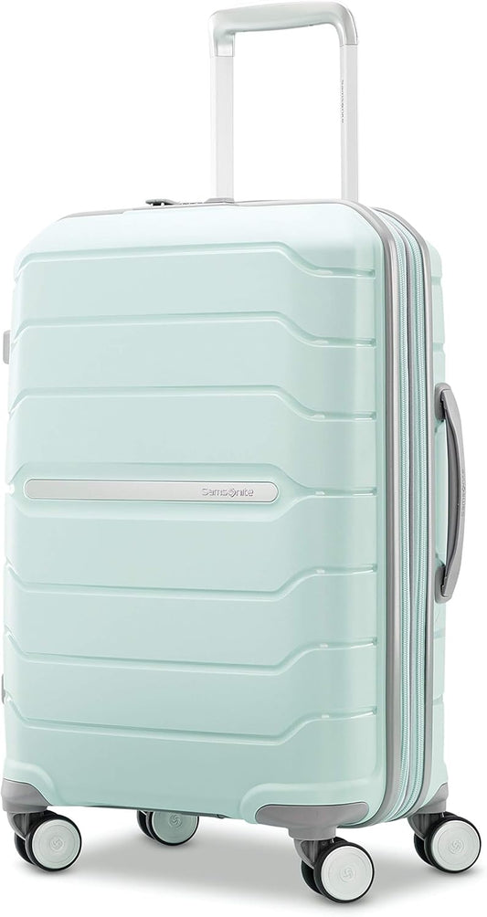 Samsonite Freeform Hardside Carry-On Luggage with Spinner Wheels - Hardshell Suitcase - TSA, Airline-Approved - Expandable Hard Shell, Smooth Rolling Wheels for Lightweight Travel - Mint Green