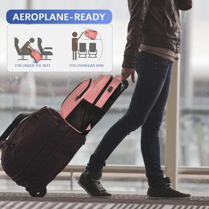 LARIPOP Extra Large Backpack,17.3 Inch Business Laptop backpack for Men Women with USB Charging Port,Water-Resistant Laptopack Weekender Daypack for Work College Computer