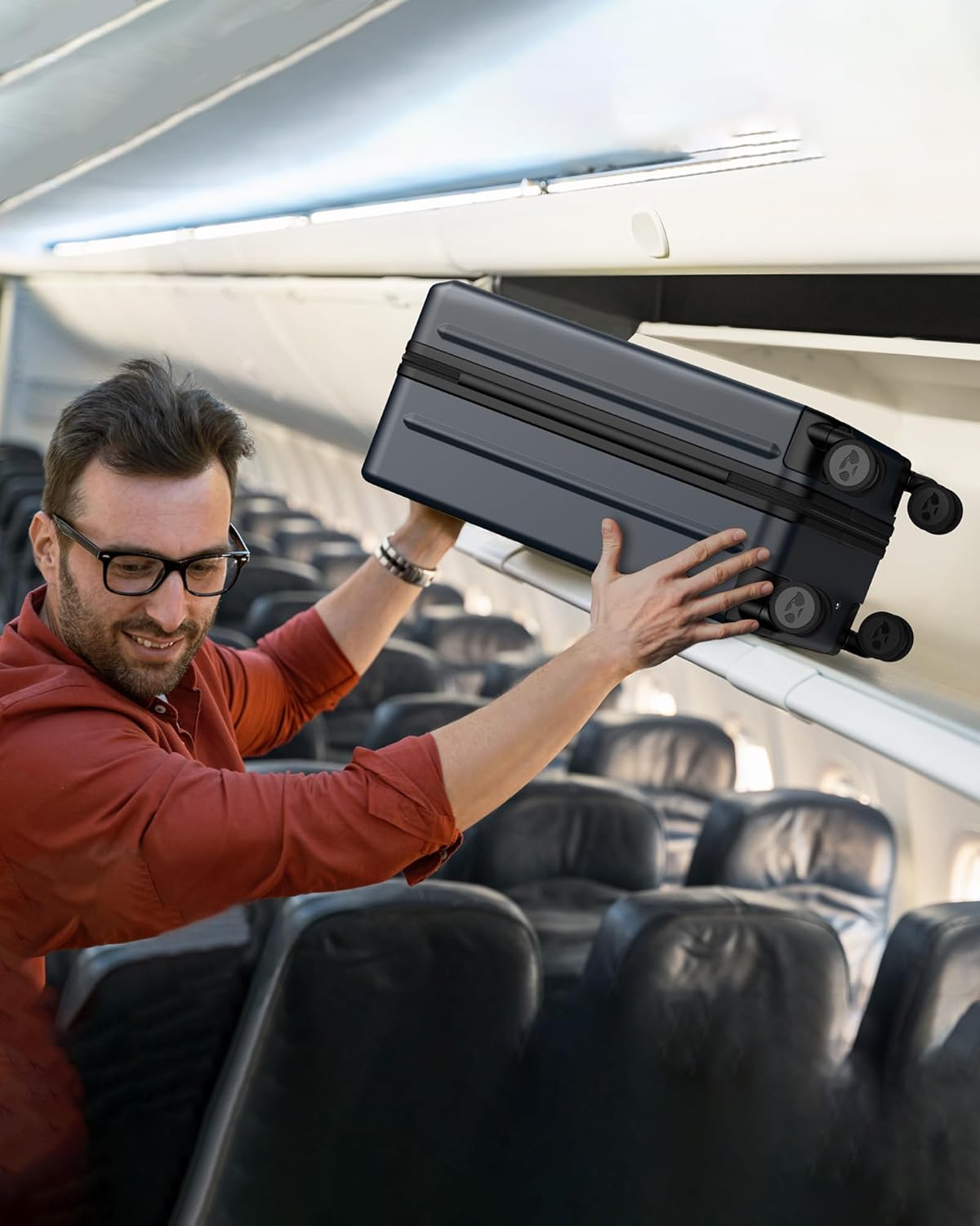 MGB Carry on Luggage 22 X 14 X 9 Airline Approved Suitcase with Wheels,20 Inch Travel Suitcase Lightweight with Spinner wheels And Hard Luggage Airline Approved with TSA Lock Carry on