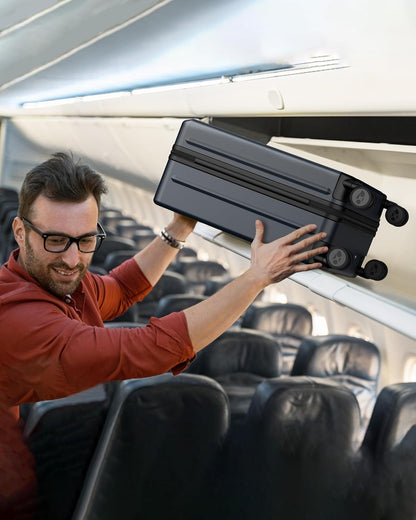 MGB Carry on Luggage 22 X 14 X 9 Airline Approved Suitcase with Wheels,20 Inch Travel Suitcase Lightweight with Spinner wheels And Hard Luggage Airline Approved with TSA Lock Carry on