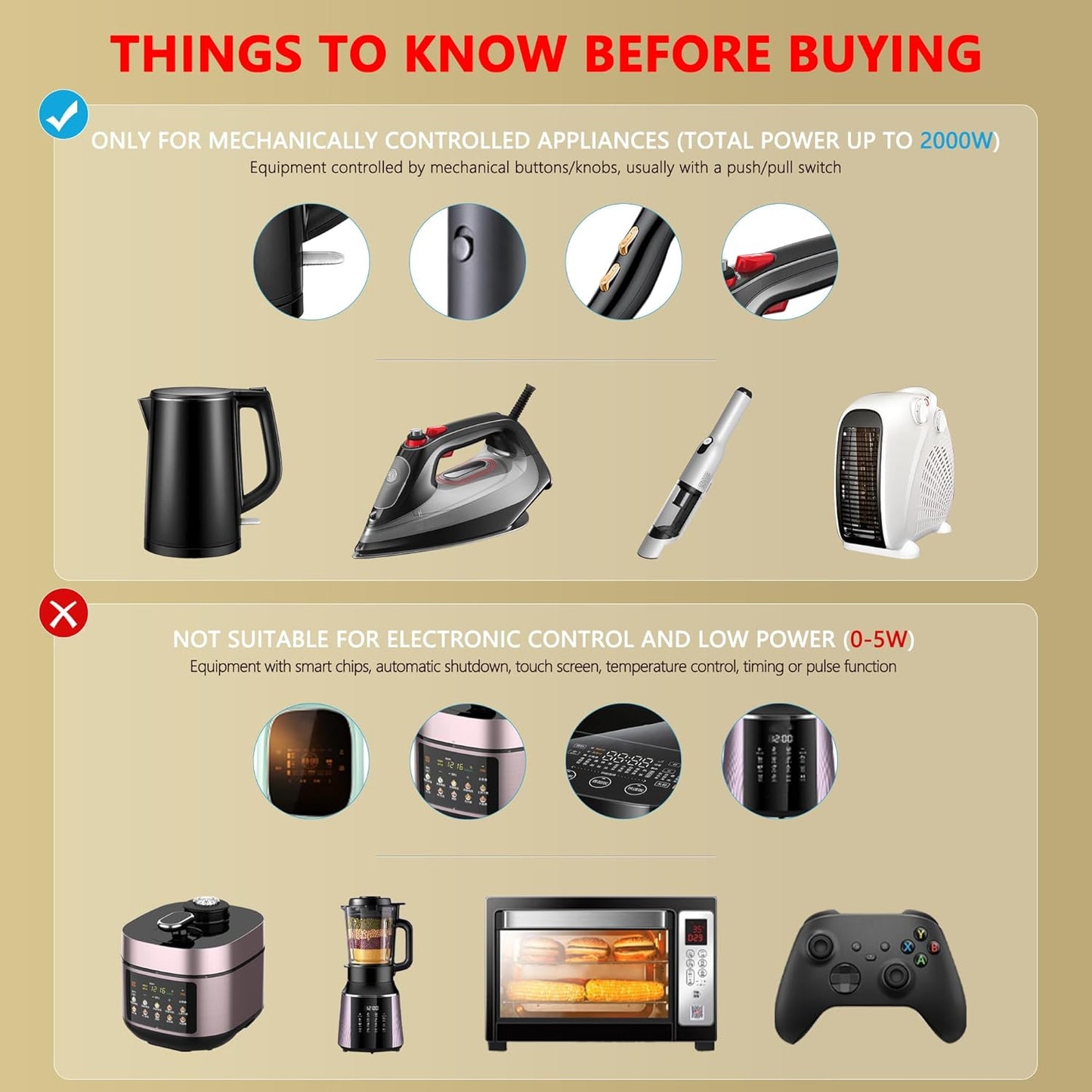 220v to 110v Voltage Converter Adapter: International US to Europe Travel Power Strip Plug Transformer - 2000W Electric Hair Dryer Step Down Outlet Converters for US European UK EU Italy