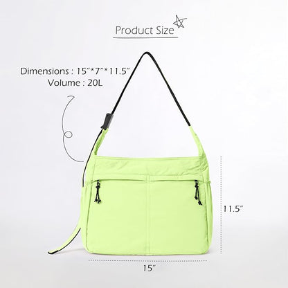 ODODOS 20L Crossbody Tote Bag Large Capacity Lightweight Hobo Shoulder Sling - Image 6