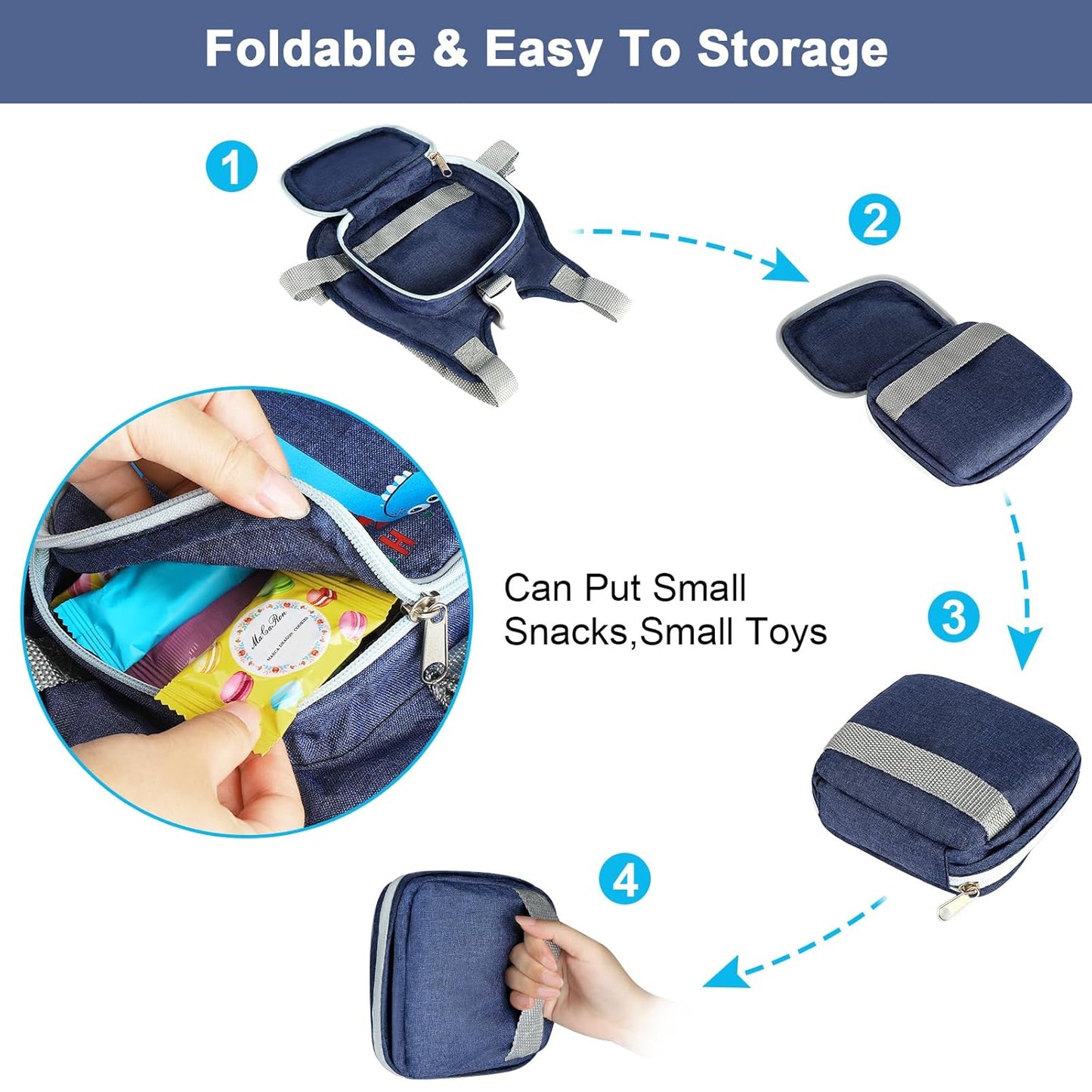 Accmor Toddler Harness Leash+ Reflective Anti Lost Wrist Link, Cute Dinosaur Kids Harness with Leash, Collapsible Child Harness Baby Leash Walking Wristband Protector Belt for Boys Girls Outdoor