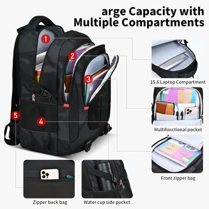 schoolbags for Middle school and high school student，high-capacity camo bookbags for Teens boys，Water Resistant Anti Theft Travel backpack with Computer compartment Fits 15.6 Inch Laptop
