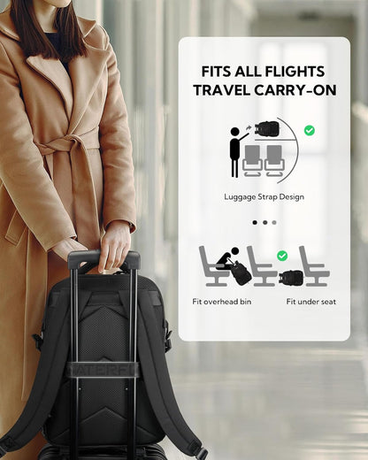 WATERFLY Travel Hiking Casual Backpack: 22L Lightweight Everyday Outdoor City Daypack College Bookbag for Woman Man