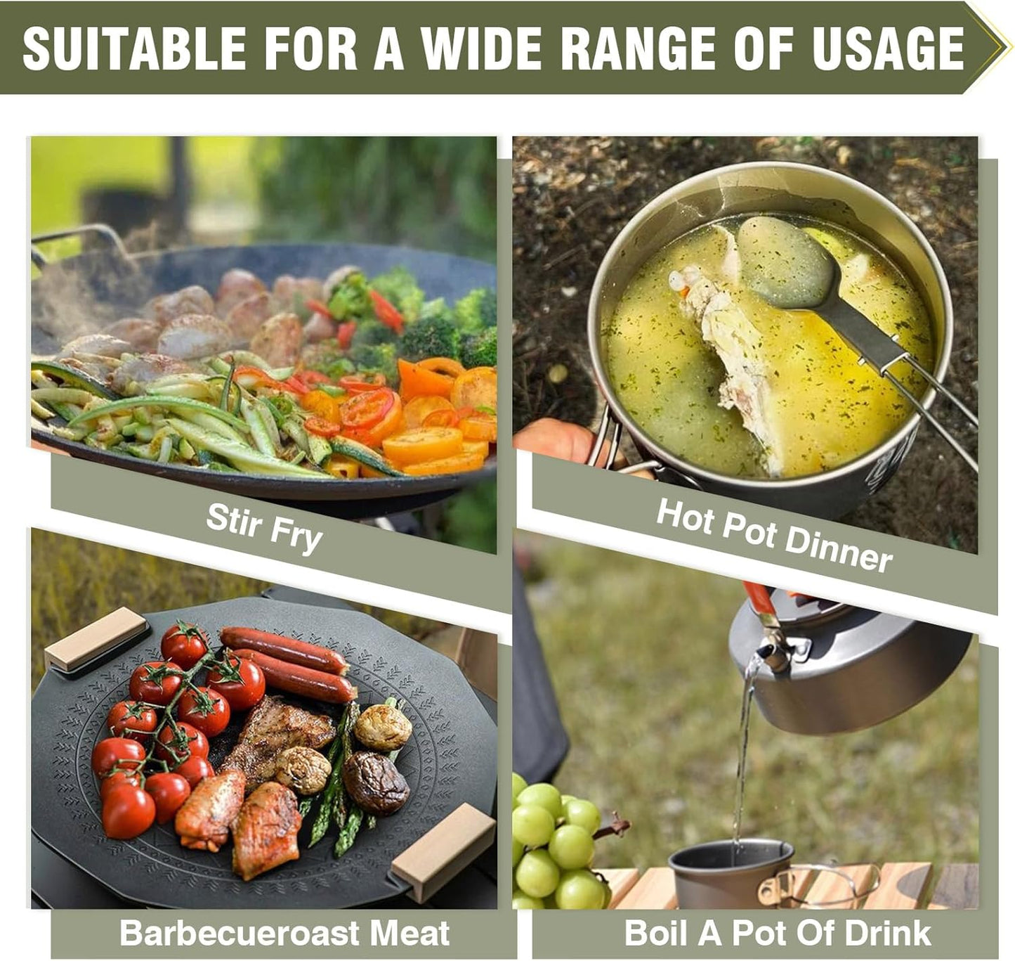 Bestfire Propane Burner, 72,000 BTU Single Burner Gas Stove for Outdoor Cooking, Windproof Camping Stove with Piezo Ignition, Extended Hose & 3 Adapters, Portable with Carrying Bag