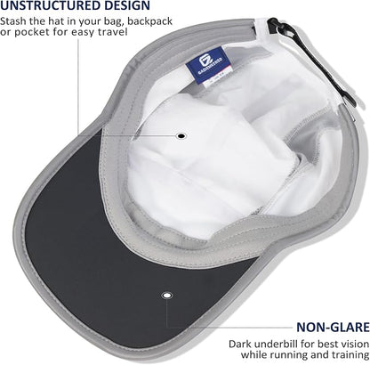 GADIEMKENSD Reflective Folding Outdoor Hat Unstructured Design UPF 50+ Sun - Image 4