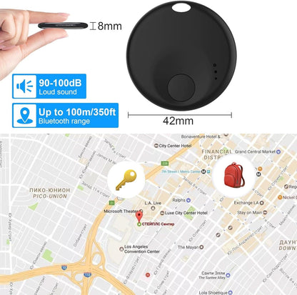 Air Tracker Tag-4 Pack,Smart Bluetooth Tracker,Smart Tag Item Finders Works with Apple Find My (iOS only) App,Air Tracker Tracking Device,Keys Finder and Item Locator for Bags,Luggage,Pets