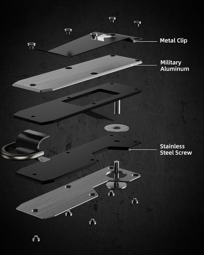 Key Organizer for Men Compact Key Holder Minimalist Key Case Metal Key Chain Key Holder for Keychain Secures 2-5 Keys