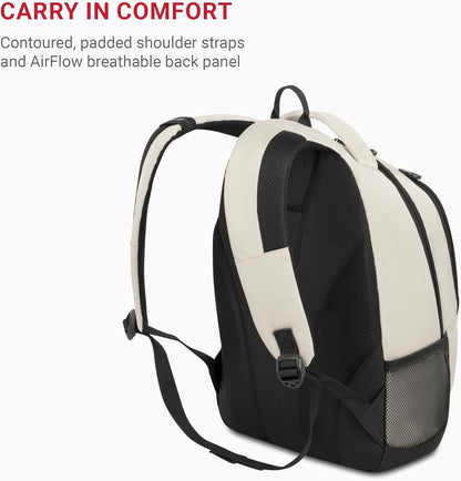 SwissGear 1186 Bungee Backpack, Black/Gold, 17-Inch