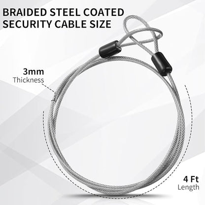 12 Pack Security Cable Luggage Lock - Image 3