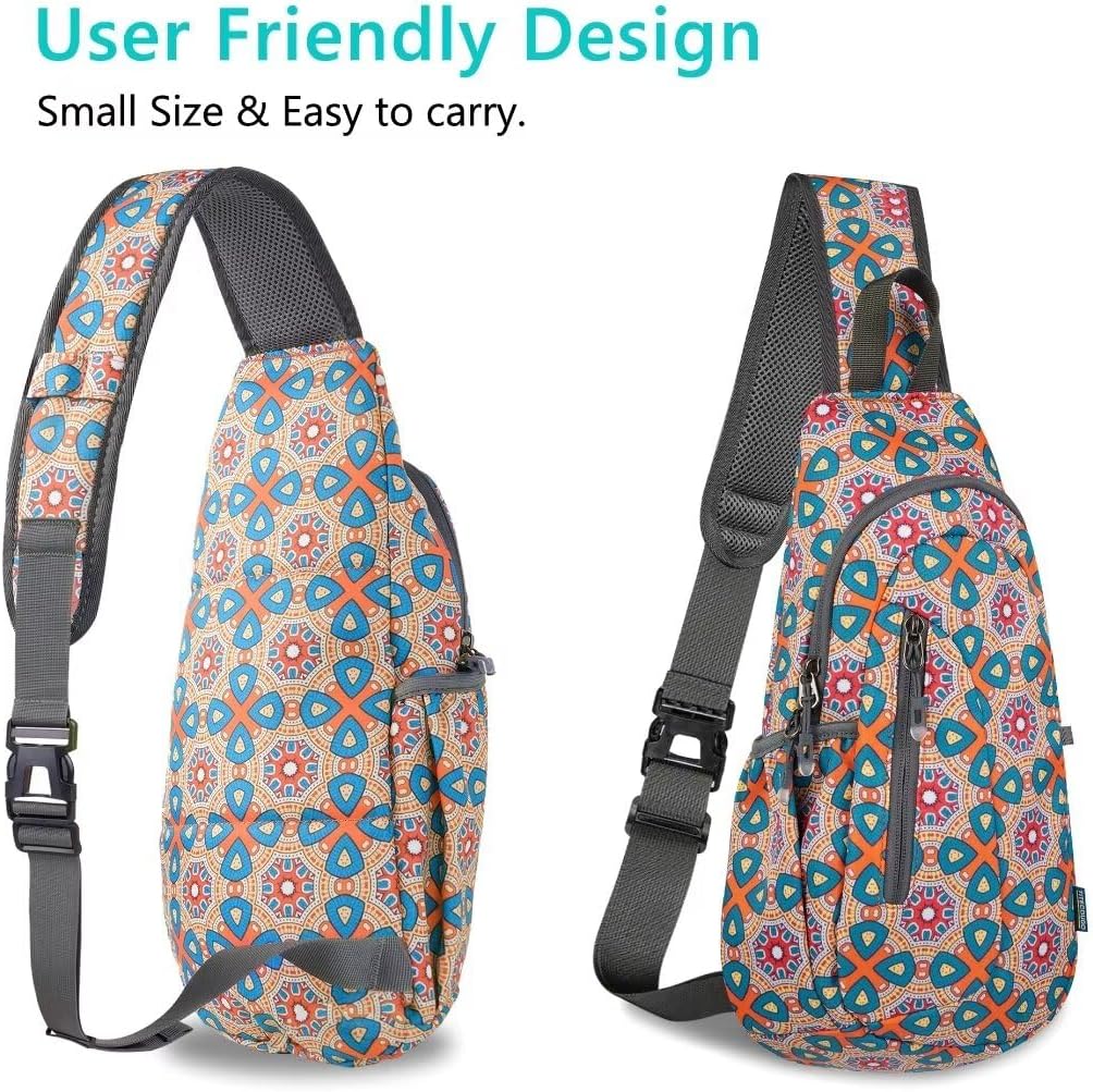 TITECOUGO Small Sling Bag, Lightweight Crossbody Backpack for Men Women, Shoulder Bag for Sports and Outdoor