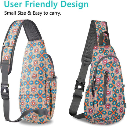 TITECOUGO Small Sling Bag, Lightweight Crossbody Backpack for Men Women, Shoulder Bag for Sports and Outdoor