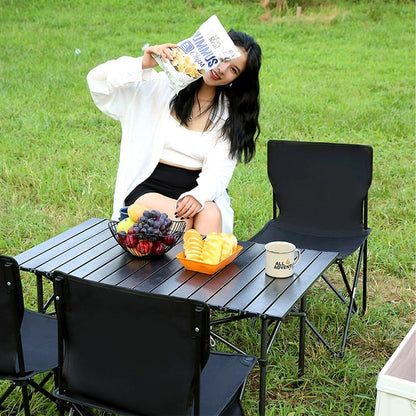 Folding Camping Chair for Small Man, Portable Outdoor Backpacking Chair for Fishing, Hiking, Picnic, Camping, Lawn, Concert, Ultralight Compact Camping Chair with Carry Bag (Black)