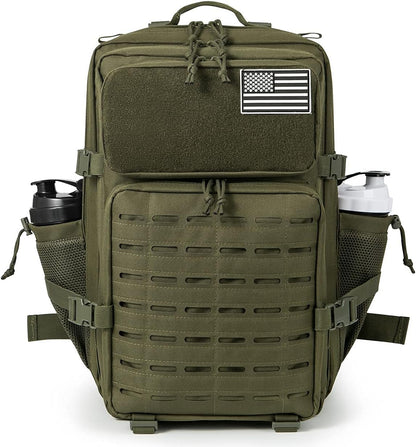 QT&QY 45L Military Tactical Backpacks For Men Camping Hiking Trekking Daypack Bug Out Bag Lage MOLLE 3 Day Assault Pack