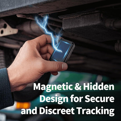 GPS Tracker for Vehicles, No Monthly Fee, No Subscription, Long Battery Life, 4G SIM Card and Data Included, Trip History, GeoFence, Driving Alerts, Magnectic