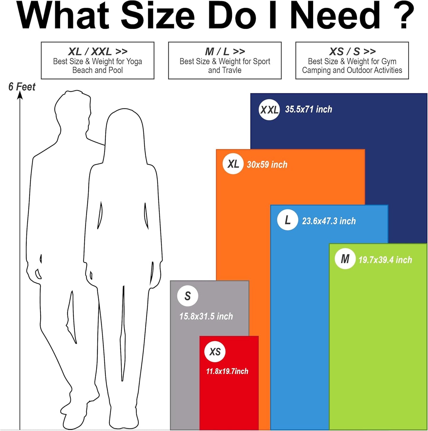 4Monster Camping Towels Super Absorbent, Fast Drying Microfiber Travel Towel, Quick Dry Ultra Soft Compact Gym Towel for Swimming Beach Hiking Yoga Travel Sports Backpack (59.00" x 30.00", Purple)