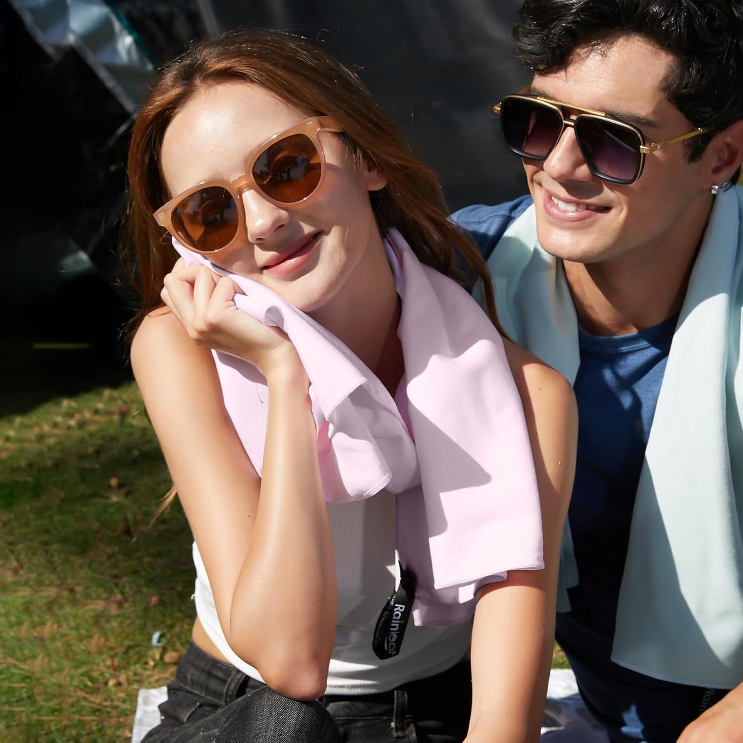 Rainleaf Microfiber Towel Perfect Travel & Gym & Camping Towel. Quick Dry - Super Absorbent - Ultra Compact - Lightweight. Suitable for Trip, Beach, Shower, Backpacking, Pool