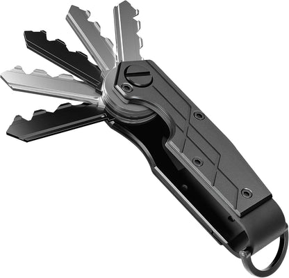 Key Organizer for Men Compact Key Holder Minimalist Key Case Metal Key Chain Key Holder for Keychain Secures 2-5 Keys