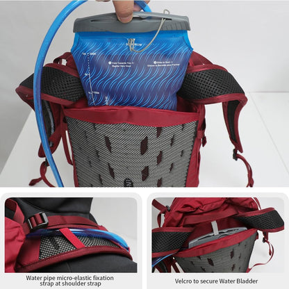 Hiking Hydration Backpack with 3l Water Bladder for Women and Men 25L Water Backpack for Hiking, Cycling, Climbing, Camping