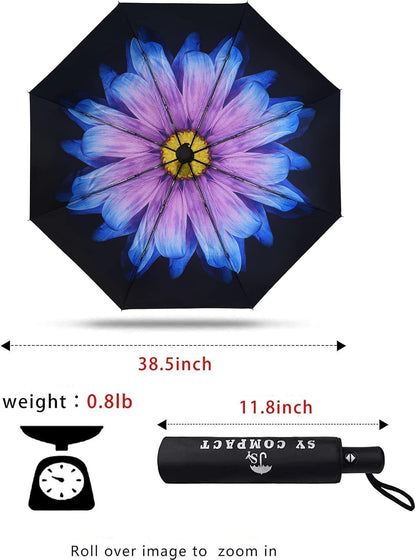 SY COMPACT Travel Umbrella Windproof Automatic Umbrellas Small Compact UV Sun Protection Factory Outlet Umbrella