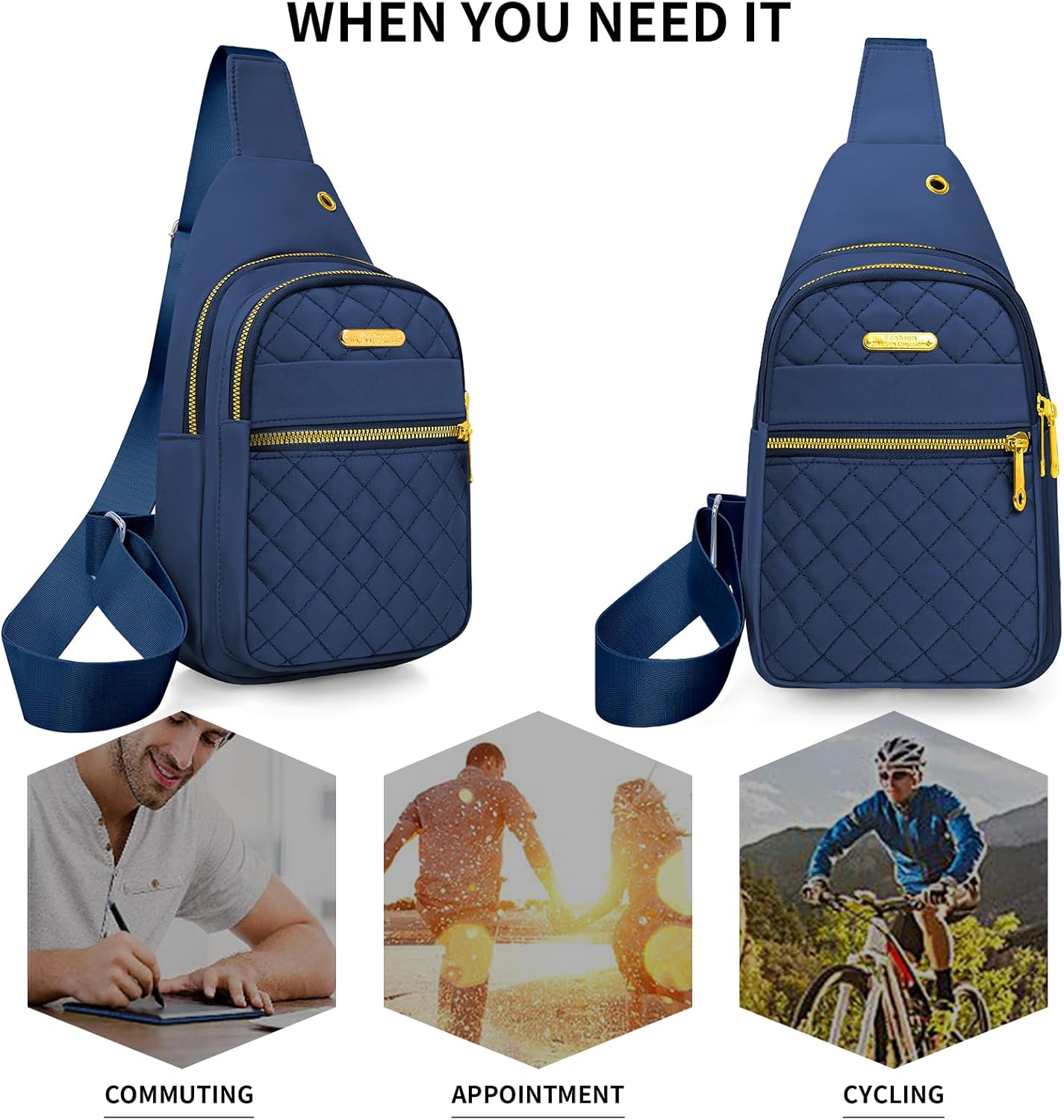 Small Sling Bag For Women Men Casual Crossbody Sling Backpack