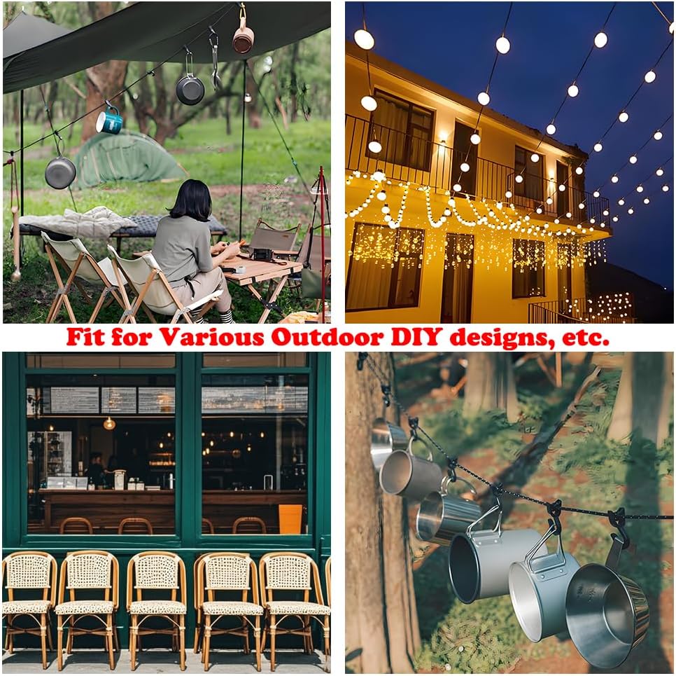 3.3mm (1/8 Inch) Outdoor Travel Stainless Steel Security Cable-3ft Luggage Lock Safety Wire Flexible Steel Wire Rope with Double Loop Safety for Luggage, Bike, Lock(Balck*2, 3ft-(2Pack)