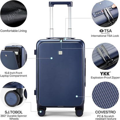 Hanke 20 Inch Carry On Luggage - Image 2