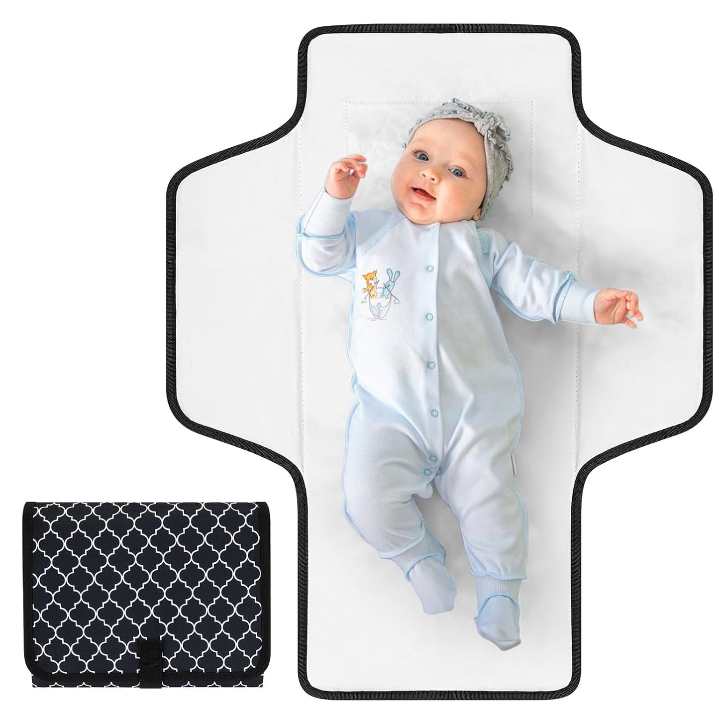 Accmor Portable Diaper Changing Pad, Waterproof Baby Changing Mat, Foldable Travel Diaper Changing Pads for Baby