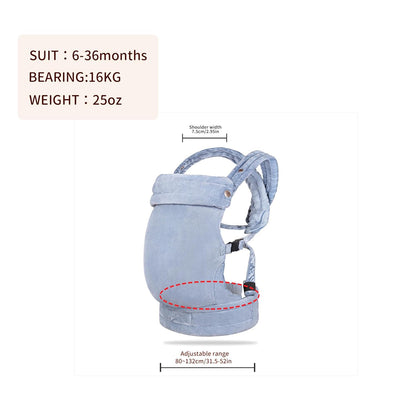 Baby Carrier for Newborn to Toddler, 7-35 lbs Weight Capacity, Ergonomic Backpack Design, Front and Back Facing Options, Blue