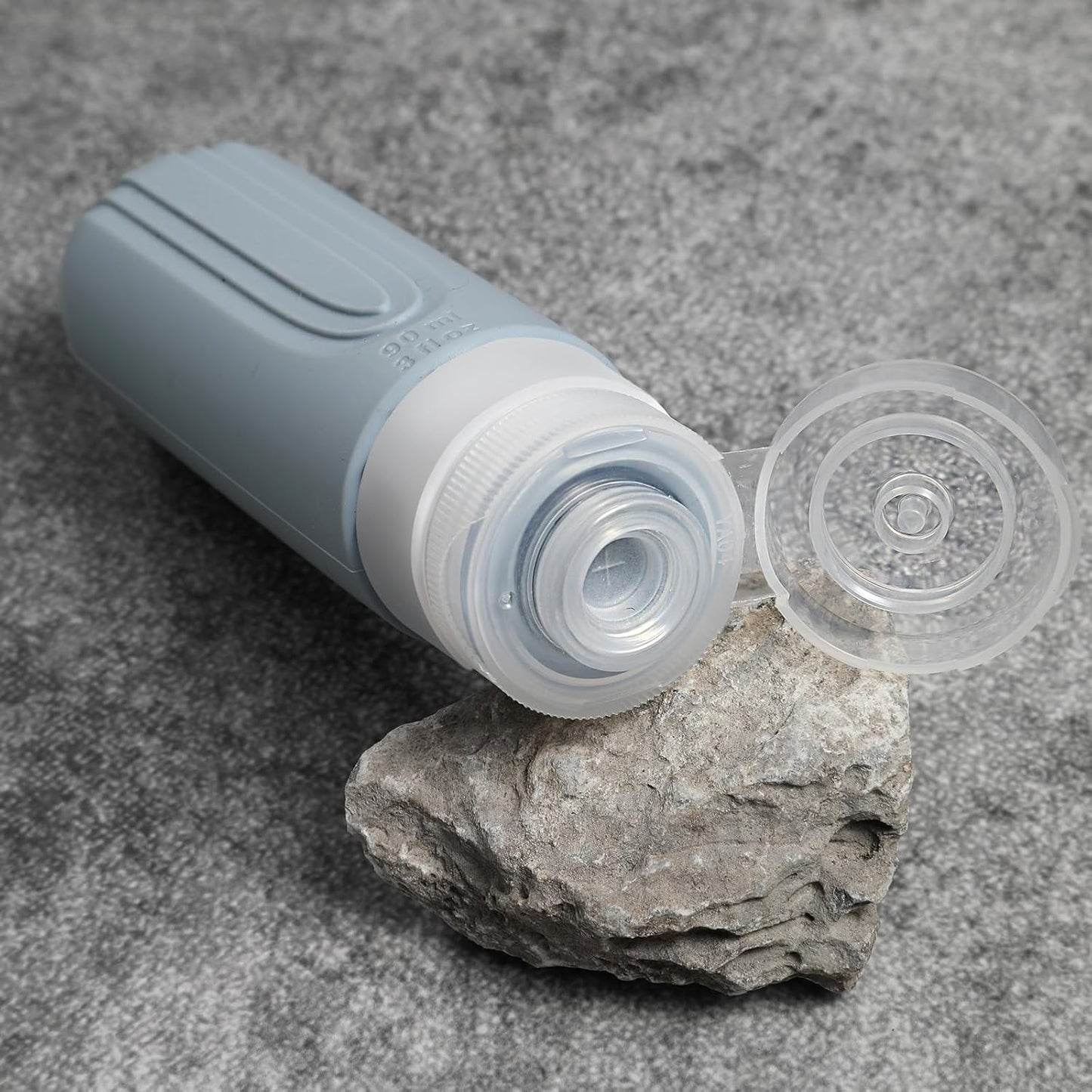 Travel Bottles for Toiletries, 5 Pack TSA Approved Travel Size Containers, 3oz Leak Proof Refillable Travel Accessories for Shampoo Conditioner, BPA Free Travel Bottles with Toiletry Bag