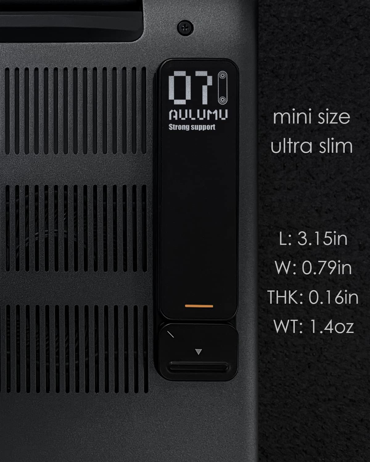 Aulumu G07 Pop Up Leg Stands Laptop, Super Portable Cooling Laptop Stand, Ergonomic Laptop Riser Lift for Desk for MacBook, All Laptops, Tablets, 8-20'', Black