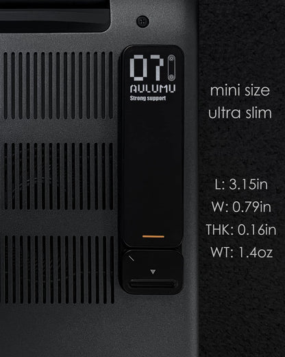 Aulumu G07 Pop Up Leg Stands Laptop, Super Portable Cooling Laptop Stand, Ergonomic Laptop Riser Lift for Desk for MacBook, All Laptops, Tablets, 8-20'', Black