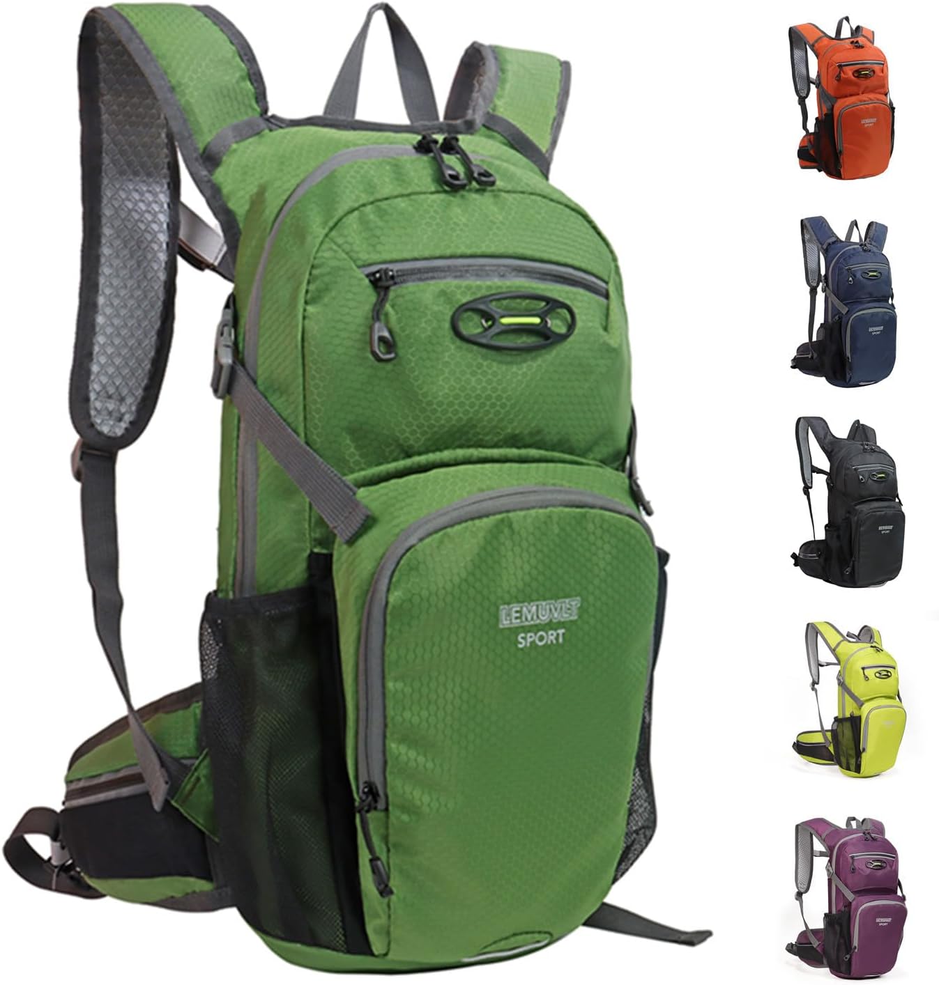 Hiking Daypack Waterproof Biking Backpack 15L Lightweight Durable Backpack for Ski Snowboarding Running MTB Cycling