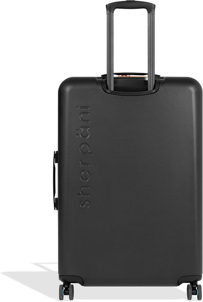 Sherpani Meridian, 29 Inch Travel Hardside Luggage, Durable Hardshell Luggage, Expandable Suitcase with 4 Double Spinner Wheels, Checked Luggage for Women (Sage)