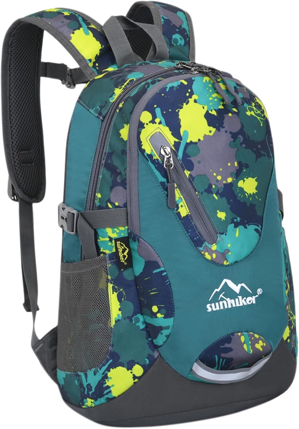 sunhiker Small Cycling Hiking Backpack Water Resistant Travel Backpack Lightweight Daypack M0714 （20-25L）-Colorful Micai