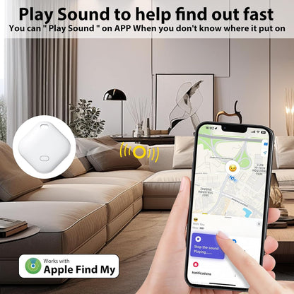 2 Pack GPS Vehicle Tracker, Hidden Vehicle Tracker, No Subscription and Monthly Fees and SIM Card Required, Tracker with Sound, Works with Find My, Suitable for Children, Pets, Vehicles (iOS only)