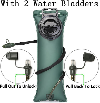 ATBP Running Hydration Vest Pack Thermal Insulation 3L TPU Water Bladder Tactical Backpack Bag for Cycling Hiking Daypack Men & Women