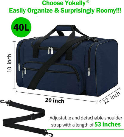 Sports Duffel Bag 20 inch for Travel Gym - Navy Blue
