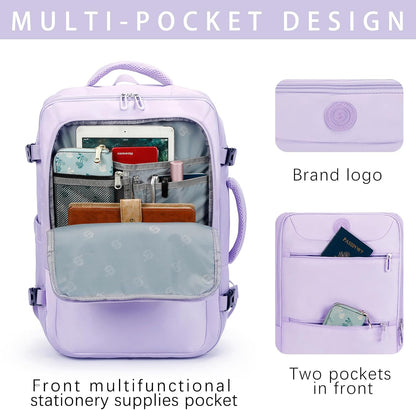 Sowaovut Travel Laptop Backpack, Extra Large High School College Backpacks Flight Approved Daypack, Business Bag Fit 17.3 inch Laptop