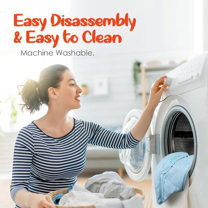 Hook On High Chair - Portable & Foldable for Babies 6-36 Months, Family & Travel Use with Carry Bag(Sky Blue)