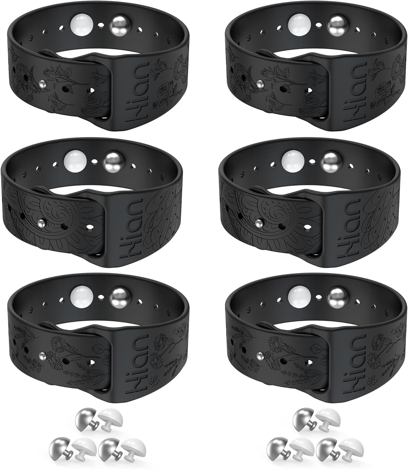 Hion Motion Sickness Bracelets Sea Sickness Wristbands for Motion Sickness/Morning Sickness/Pregnancy Nausea Anti Nausea Wristband Acupressure Nausea Bands Motion Sickness Bands（3Pairs-Black）