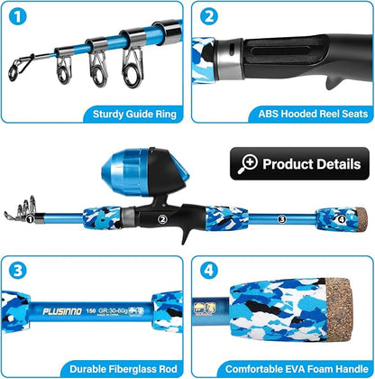 PLUSINNO Kids Fishing Pole - Image 3