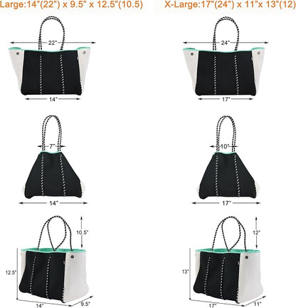 QOGiR Neoprene Multipurpose Beach Bag Tote - Image 5