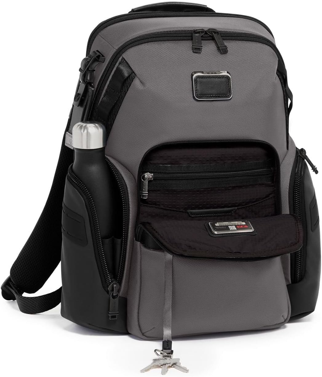 TUMI - Alpha Bravo Navigation Backpack - Everyday Travel Backpack - Fits Up to 15" Laptop - 16.0" X 14.0" X 7.3" - Charcoal
