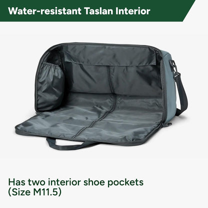 Halfday Convertible 2-in-1 Garment Duffel Weekender Bag 40L | Wrinkle-Free Travel, Hanging Suit Compartment, Shoe Pockets, Trolley Sleeve. Durable & Water-Resistant Carry-On, Coast