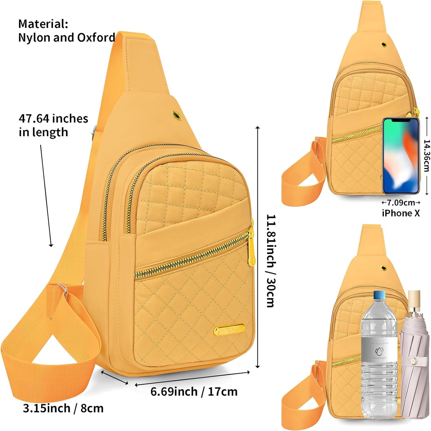 Small Sling Bag For Women Men Casual Crossbody Sling Backpack