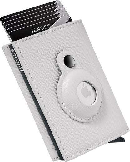 Jenoss Smart AirTag Wallet for Men & Women: Full Grain Leather, Handcrafted by Jenoss-FinestSmartWallet